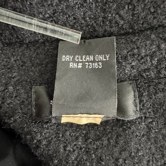 SPENCE Blazer Jacket Womens Small Black Retro Style Lady Coat Career Preppy - Picture 10 of 10